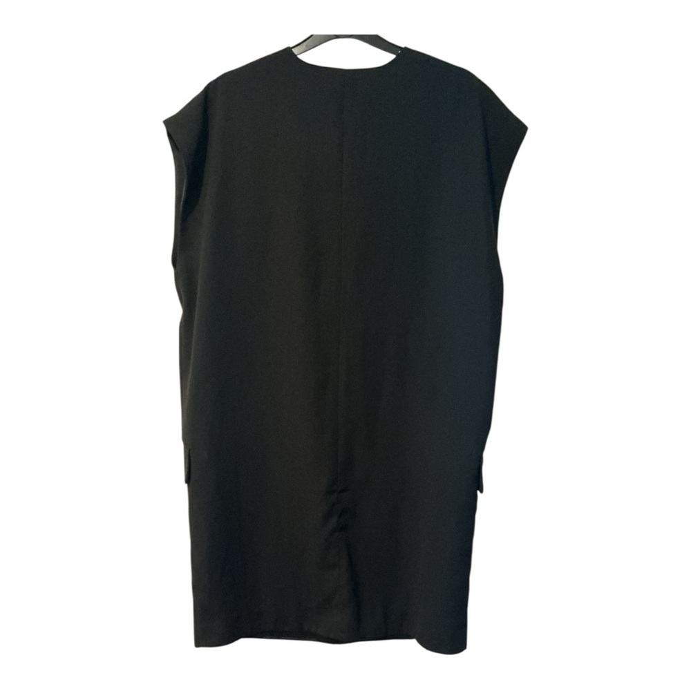 Banana Republic Black Wool Blend Sleeveless Shift Dress Size S - Picture 3 of 9
